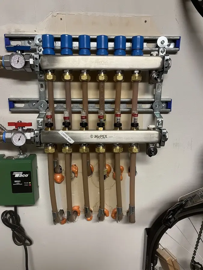 Plumber performing Gas Line Installation at a residential property in Metropolis